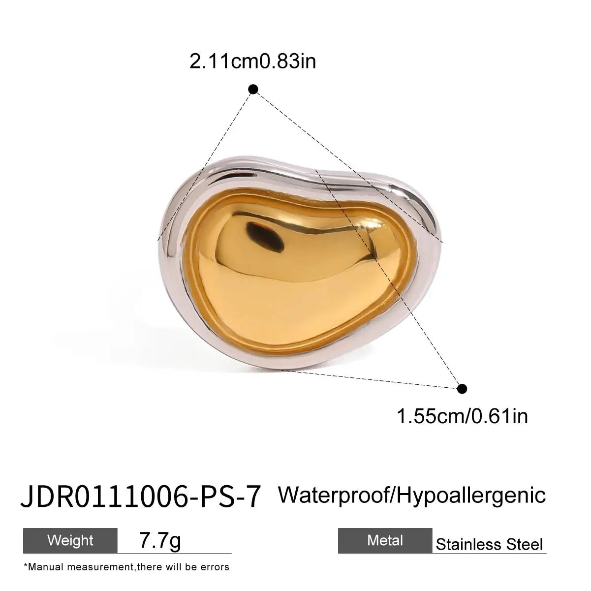 Gold-Silver Abstract Ring