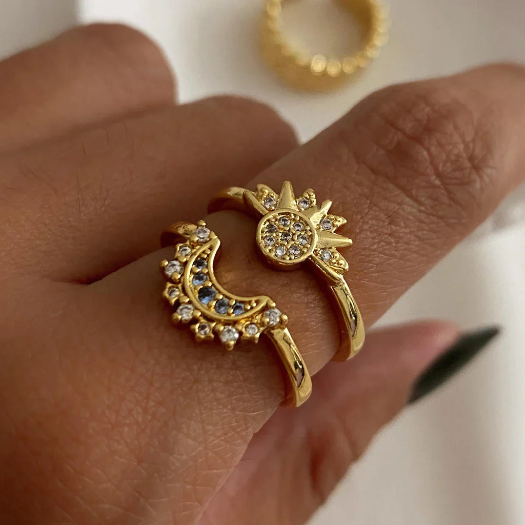Sunburst Crystal Ring