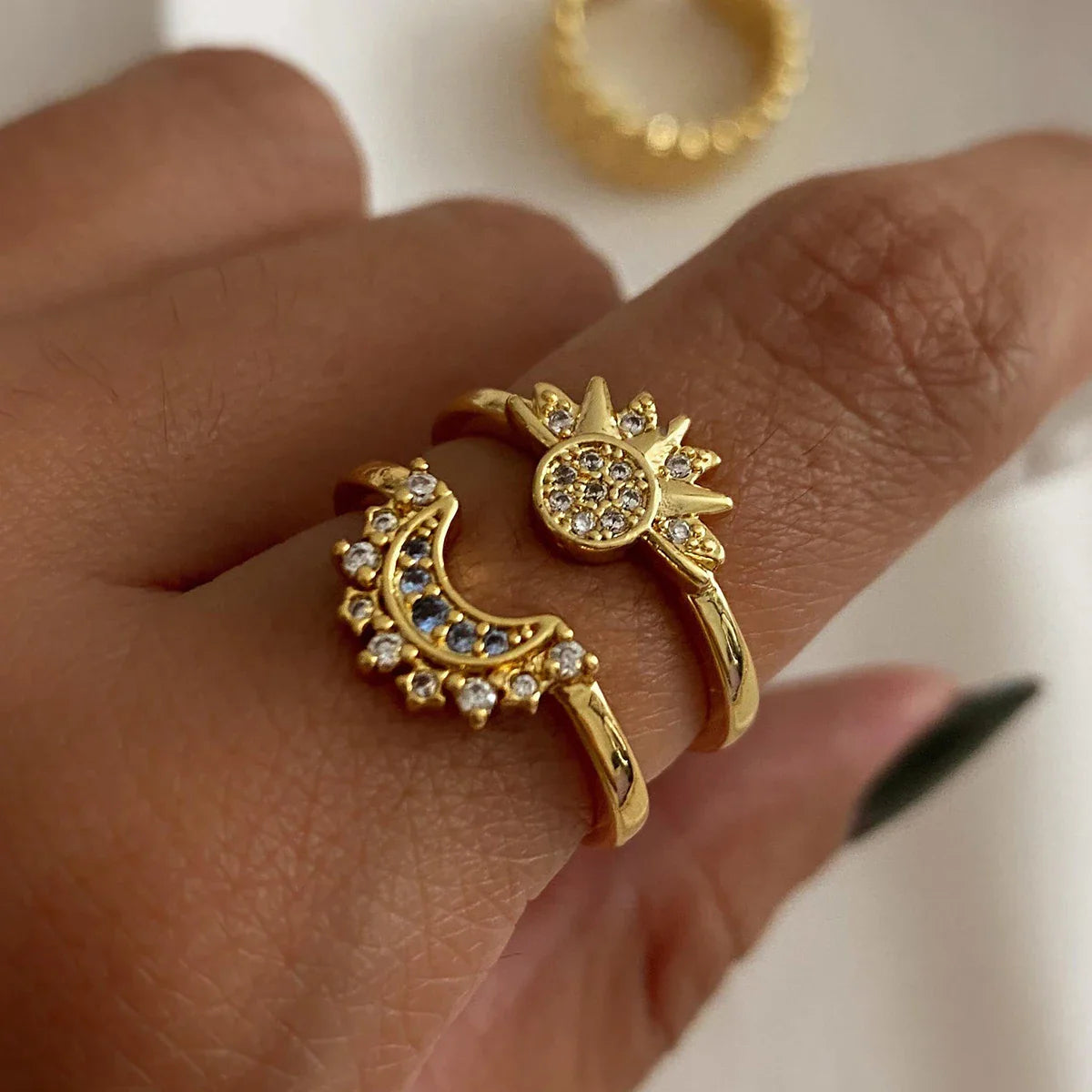 Sunburst Crystal Ring
