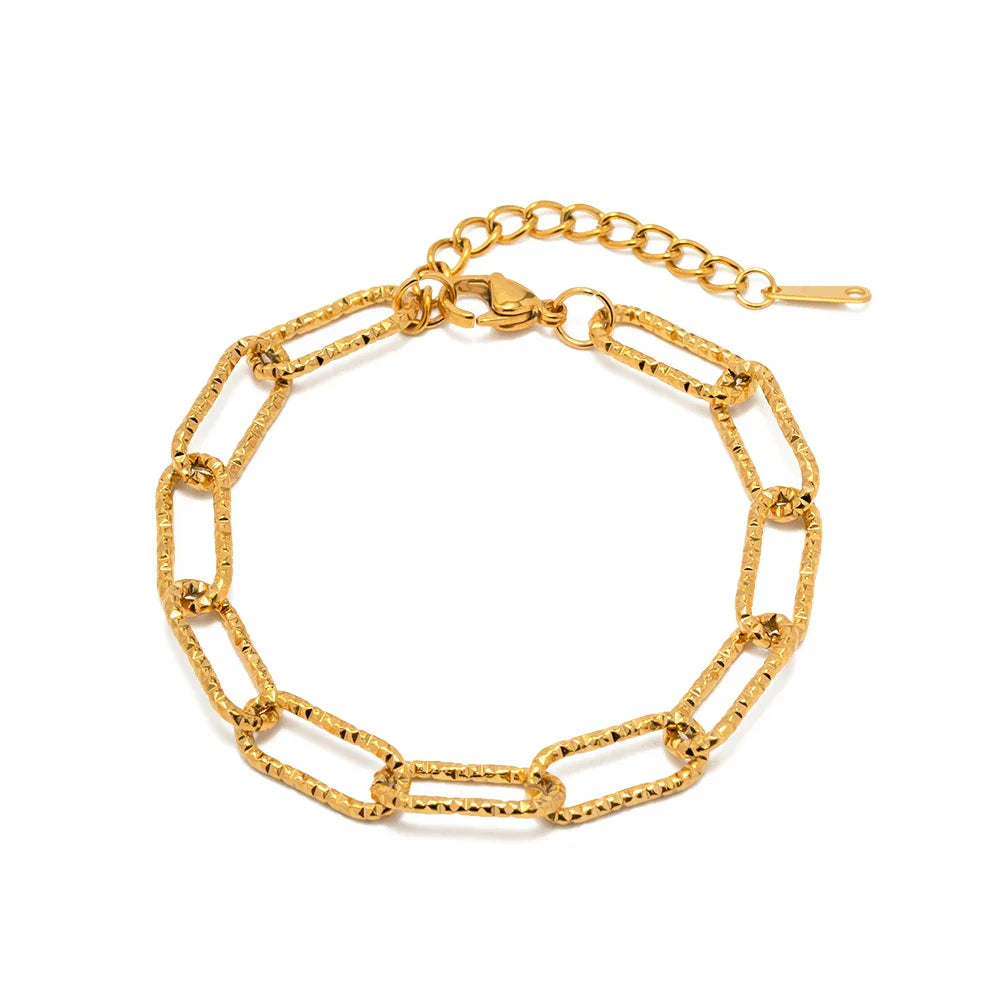 Textured Link Necklace