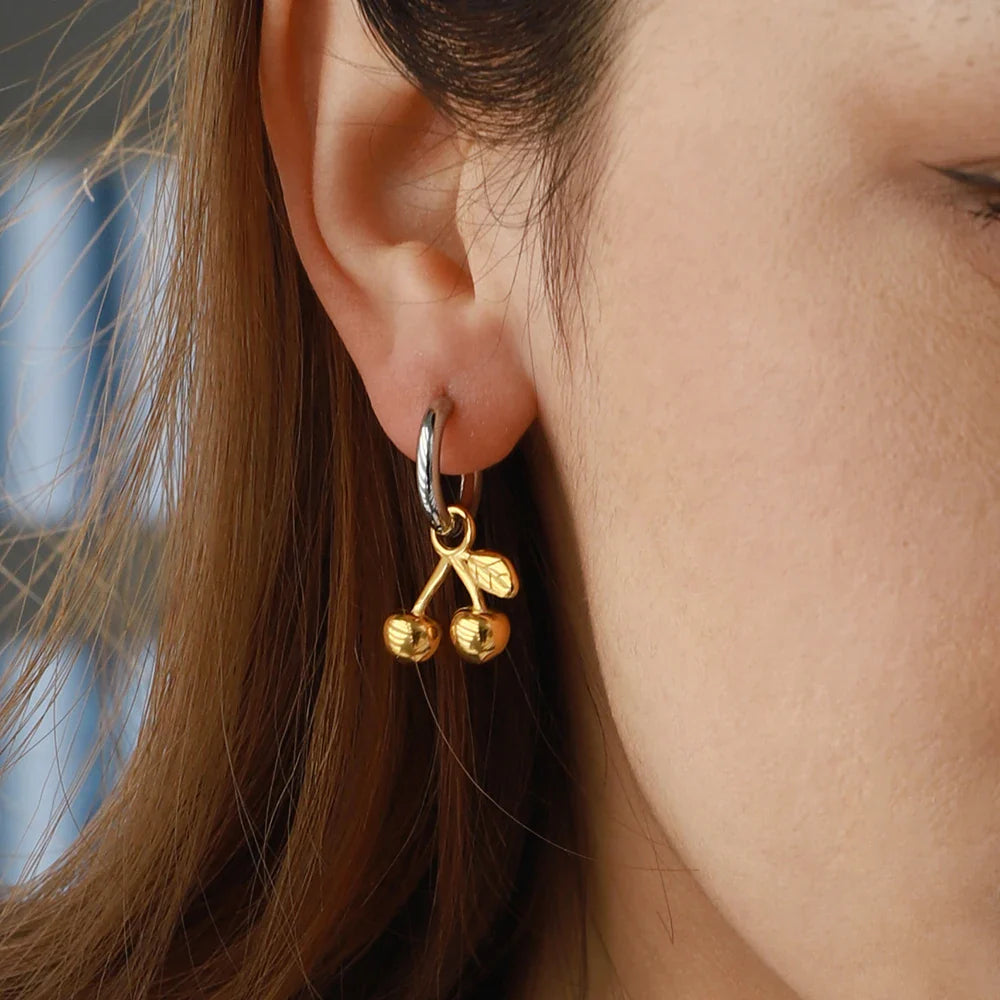 Cherry Bliss Hoop Earrings