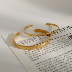 Wavy Gold Cuff Bracelet
