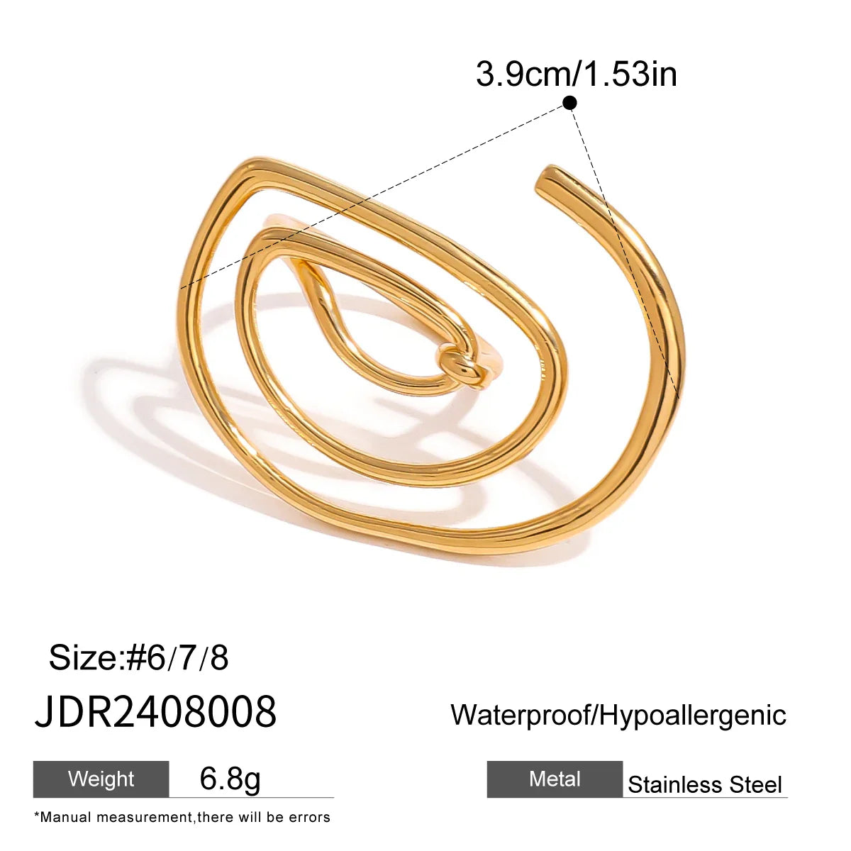Gold Swirl Ring