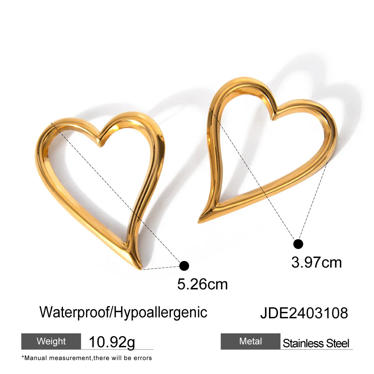 heart-shaped gold