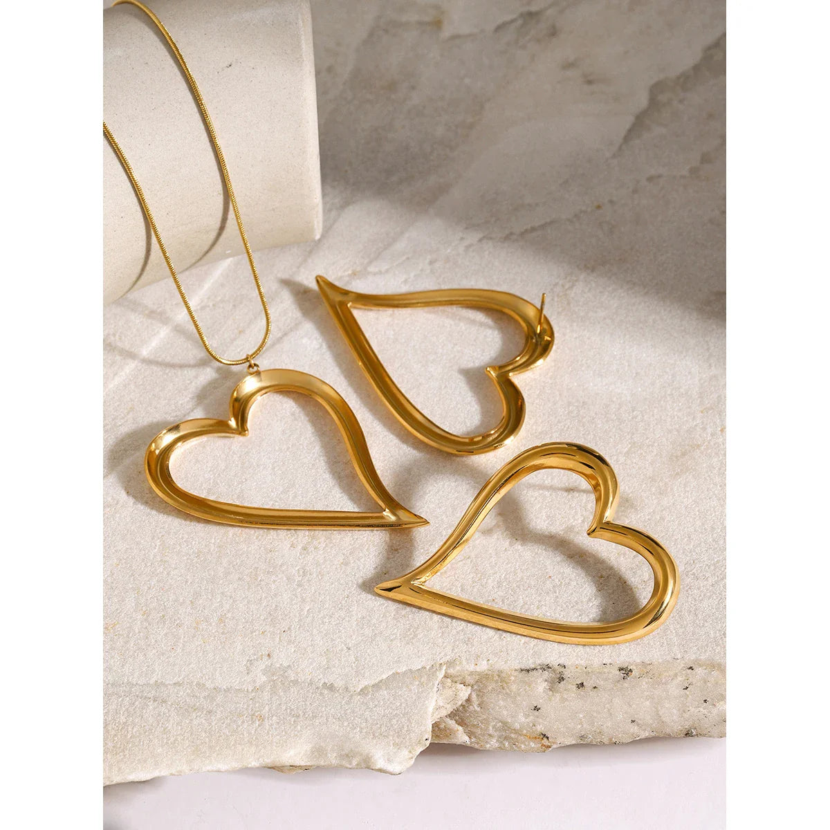 heart-shaped gold