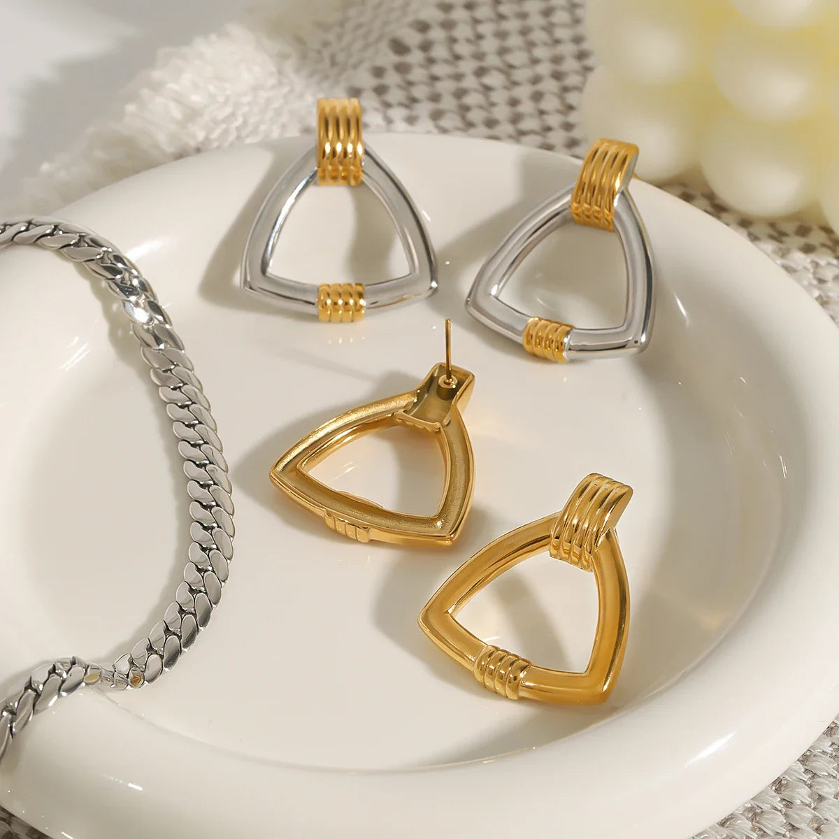 Geometric Charm Gold