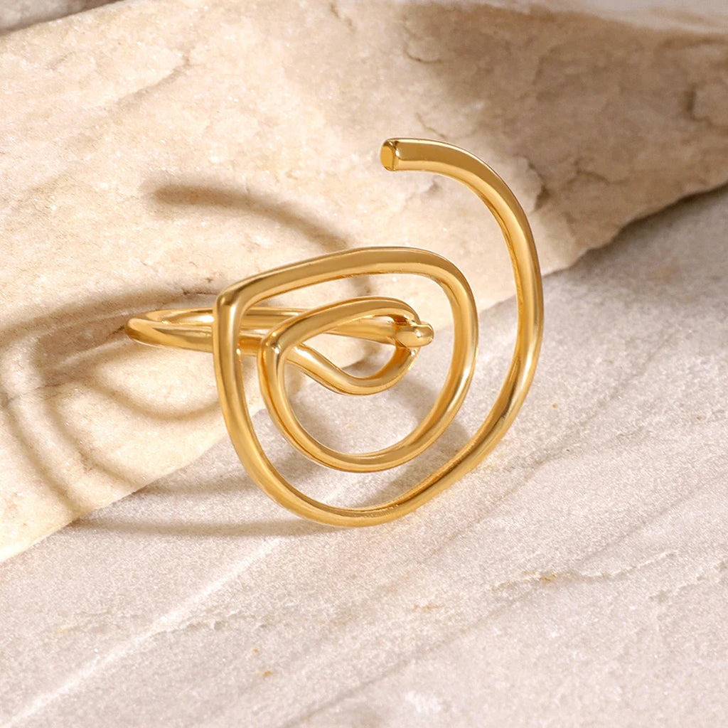Gold Swirl Ring
