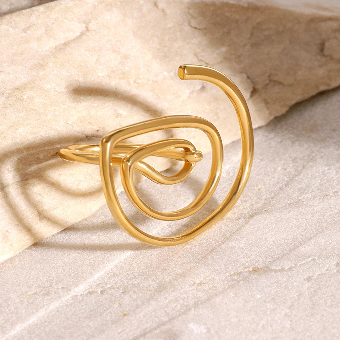 Gold Swirl Ring