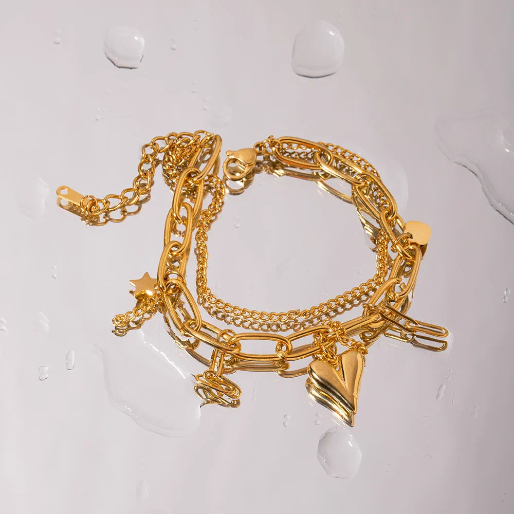 Linked Heart Bracelet