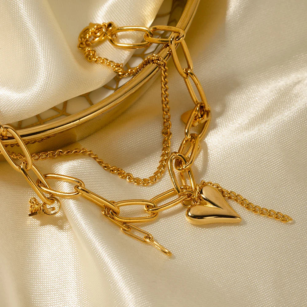 Linked Heart Bracelet