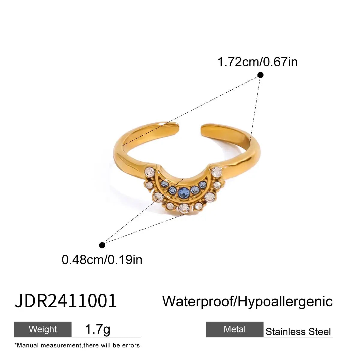 Sunburst Crystal Ring