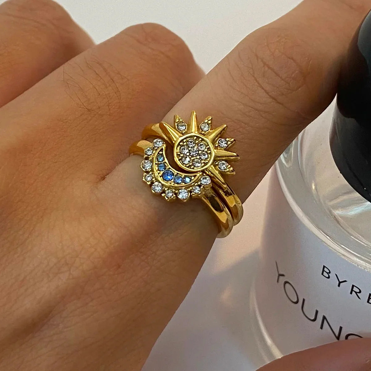 Sunburst Crystal Ring