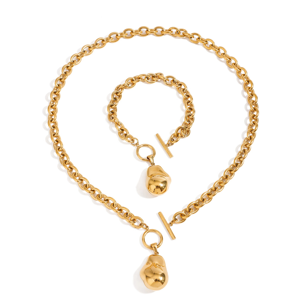 Chunky Gold with Charm