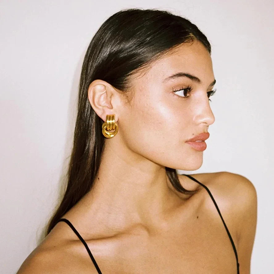 Peacock Plumage earring