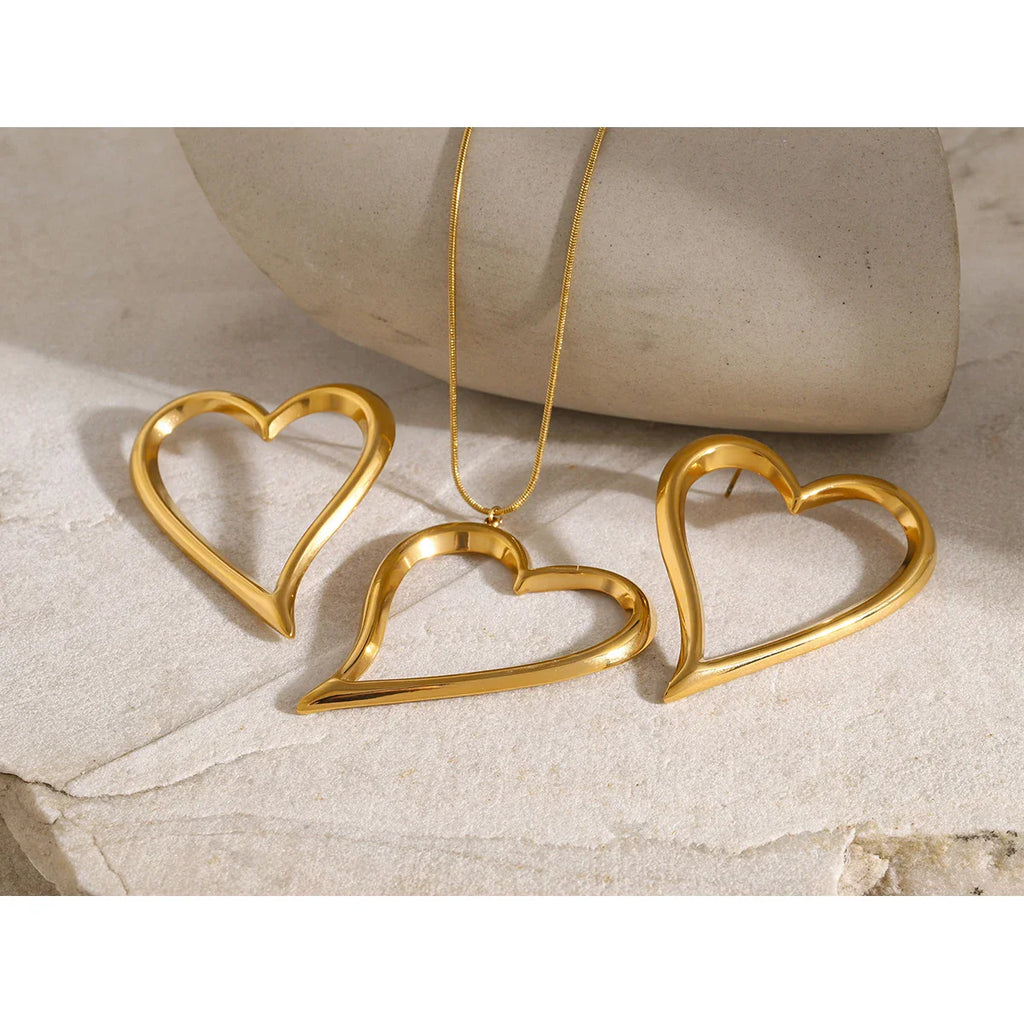 heart-shaped gold