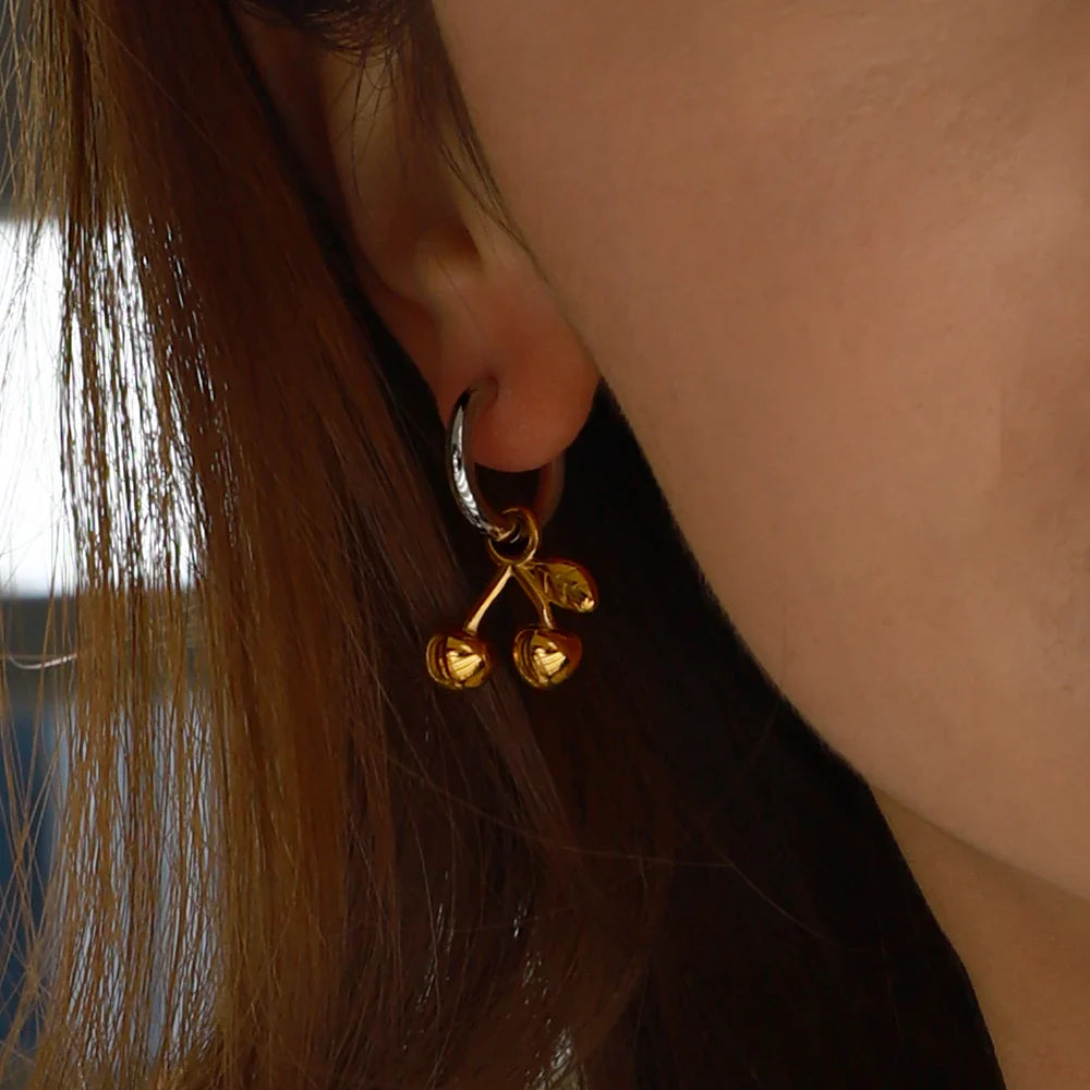 Cherry Bliss Hoop Earrings