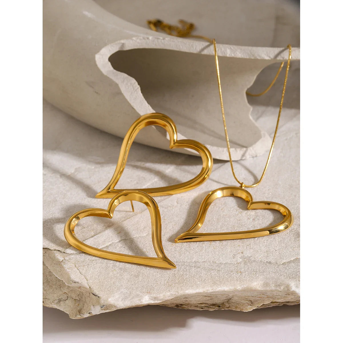 heart-shaped gold