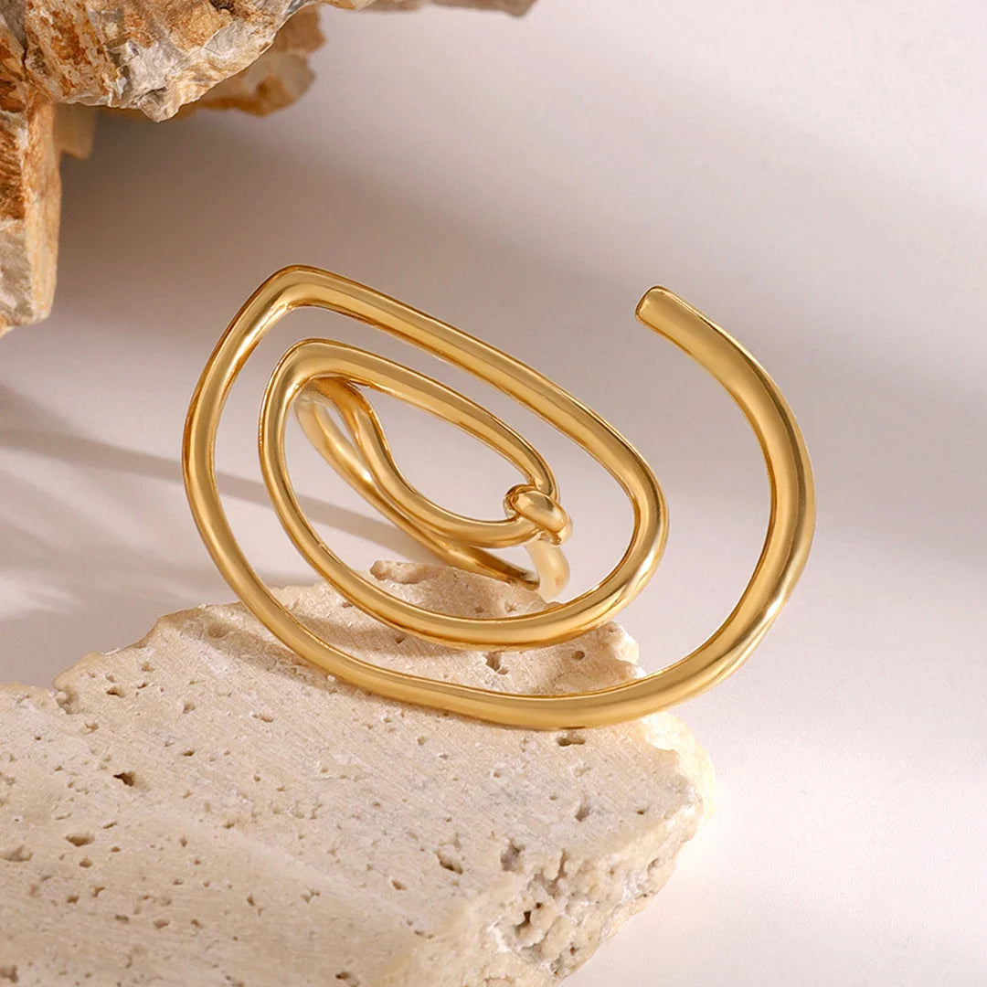 Gold Swirl Ring